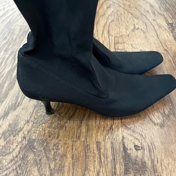 Cole Haan Black Heeled Boots Size 9.5 - Picture 13 of 15